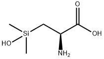 L-Alanine, 3-(hydroxydimethylsilyl)- (9CI) 结构式