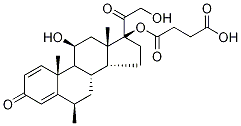 6Α-甲基泼尼松龙17 - 半琥珀酸酯 结构式