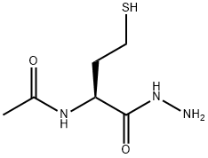2-乙酰氨基-4-巯基丁酸酰肼 结构式