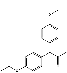 1,1-bis(4-ethoxyphenyl)propan-2-one 结构式