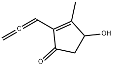 2-Cyclopenten-1-one, 4-hydroxy-3-methyl-2-(1,2-propadienyl)- (9CI) 结构式