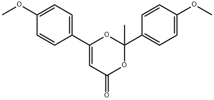 2,6-Bis(4-methoxyphenyl)-2-methyl-4H-1,3-dioxin-4-one 结构式