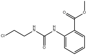 2-[3-(2-氯乙基)脲基]苯甲酸甲酯 结构式