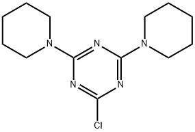 2-Chloro-4,6-di(1-piperidinyl)-1,3,5-triazine 结构式