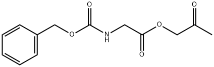 2-oxopropyl 2-phenylmethoxycarbonylaminoacetate 结构式