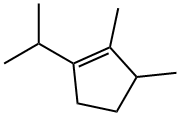 1-Isopropyl-2,3-dimethyl-1-cyclopentene 结构式