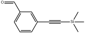 3-(三甲基硅基)乙炔基苯甲醛 结构式