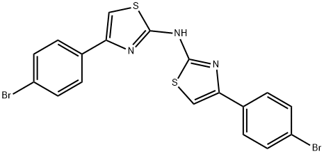 4-(4-bromophenyl)-N-[4-(4-bromophenyl)-1,3-thiazol-2-yl]-1,3-thiazol-2 -amine 结构式