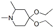 Piperidine, 4,4-diethoxy-1,2-dimethyl- (9CI) 结构式