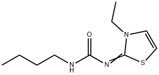 Urea, butyl(3-ethyl-2(3H)-thiazolylidene)- (9CI) 结构式