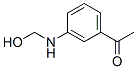 Ethanone, 1-[3-[(hydroxymethyl)amino]phenyl]- (9CI) 结构式