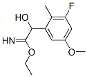 Benzeneethanimidic  acid,  3-fluoro--alpha--hydroxy-5-methoxy-2-methyl-,  ethyl  ester  (9CI) 结构式