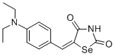 Selenazolidine-2,4-dione, 5-((4-diethylaminophenyl)methylene)- 结构式