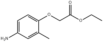 Acetic acid, (4-amino-2-methylphenoxy)-, ethyl ester (9CI) 结构式