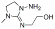 Ethanol, 2-[(1-amino-3-methyl-2-imidazolidinylidene)amino]- (9CI) 结构式