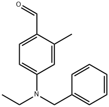 2-甲基-4-(N-乙基-N-苄基)氨基苯甲醛 结构式