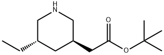 3-Piperidineaceticacid,5-ethyl-,1,1-dimethylethylester,(3R,5S)-(9CI) 结构式