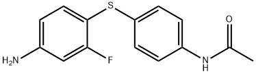 N-[4-[(4-氨基-2-氟苯基)硫]苯基]乙酰胺 结构式