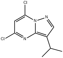 5,7-二氯-3-异丙基吡唑并[1,5-A]嘧啶 结构式
