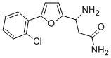 3-AMINO-3-[5-(2-CHLOROPHENYL)-FURAN-2-YL]-PROPIONIC ACID AMIDE 结构式