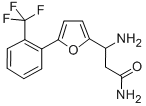 3-AMINO-3-[5-(2-TRIFLUOROMETHYLPHENYL)-FURAN-2-YL]-PROPIONIC ACID AMIDE 结构式