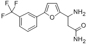 3-AMINO-3-[5-(3-TRIFLUOROMETHYLPHENYL)-FURAN-2-YL]-PROPIONIC ACID AMIDE 结构式