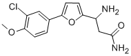 3-AMINO-3-[5-(3-CHLORO-4-METHOXYPHENYL)-FURAN-2-YL]-PROPIONIC ACID AMIDE 结构式