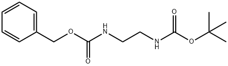 N-苄氧羰基-N'-叔丁氧羰基乙二胺 结构式