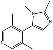 Pyridine, 4-(1,2-dimethyl-1H-imidazol-5-yl)-3,5-dimethyl- (9CI) 结构式