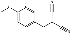Propanedinitrile, [(6-methoxy-3-pyridinyl)methyl]- (9CI) 结构式