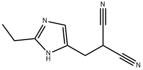 Propanedinitrile,  [(2-ethyl-1H-imidazol-4-yl)methyl]-  (9CI) 结构式