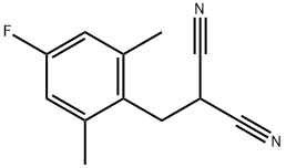 Propanedinitrile, [(4-fluoro-2,6-dimethylphenyl)methyl]- (9CI) 结构式