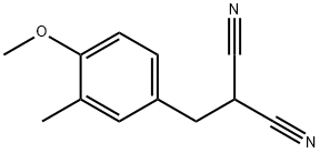 Propanedinitrile, [(4-methoxy-3-methylphenyl)methyl]- (9CI) 结构式