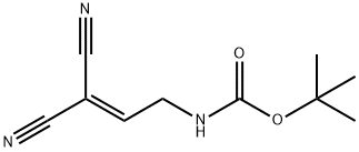 Carbamic acid, (3,3-dicyano-2-propenyl)-, 1,1-dimethylethyl ester (9CI) 结构式