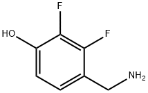 4-(氨甲基)-2,3-二氟苯酚 结构式