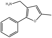 (5-甲基-2-苯基-3-呋喃)甲胺 结构式