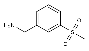 3-(甲基磺酰基)苯甲胺 结构式