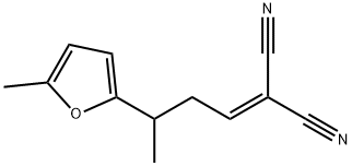 Propanedinitrile, [3-(5-methyl-2-furanyl)butylidene]- (9CI) 结构式