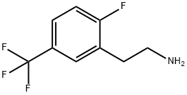 2-氟-5-(三氟甲基)苯乙胺 结构式