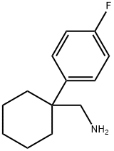 1-(4-氟苯基)环己烷甲胺 结构式