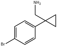 (1-(4-溴苯基)环丙基)甲胺 结构式