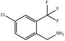 4-氯-2-(三氟甲基)苄胺 结构式