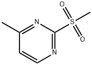 4-甲基-2-甲磺酰基嘧啶 结构式