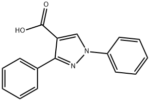 1,3-二苯基-1H-吡唑-4-羧酸 结构式