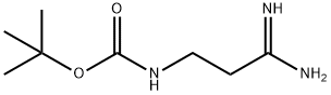 TERT-BUTYL (3-AMINO-3-IMINOPROPYL)CARBAMATE 结构式