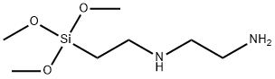 N-(3-三甲氧基硅基乙基)乙二胺 结构式