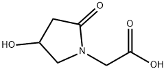 4-羟基-2-氧代-1-吡咯烷乙酸 结构式