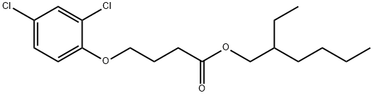 2-ethylhexyl 4-(2,4-dichlorophenoxy)butyrate 结构式