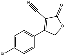 4-(4-溴苯基)-2-氧代-2,5-二氢呋喃-3-甲腈 结构式