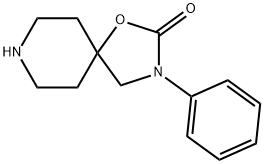 3-苯基-1-氧杂-3,8-二氮杂螺[4.5]癸-2-酮 结构式